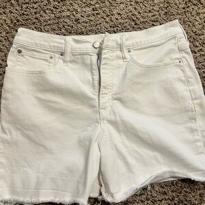 J. Crew Women's White Jean Shorts